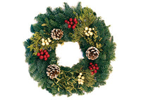 Candle Ring Wreath Multi-Berry - 12"