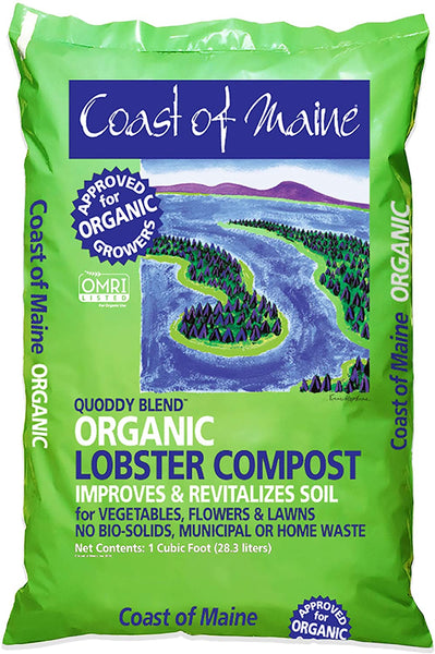 Coast of Maine Quoddy Blend Lobster Compost - 1 CU