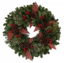 Berries and Bows Wreath